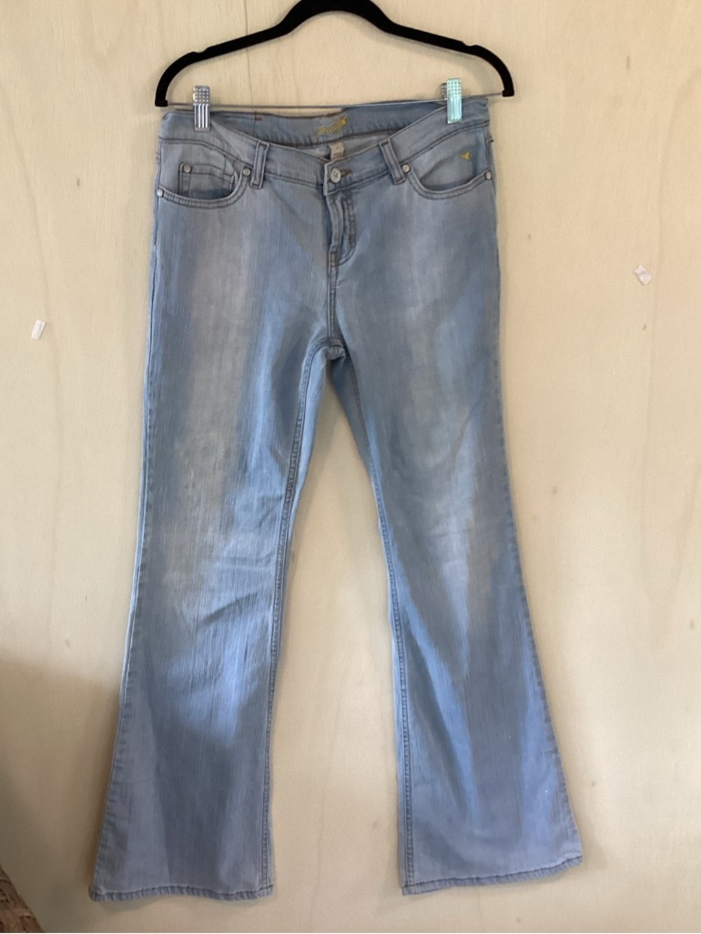 Grane Light Blue Low Rise Flare Leg Jeans Womens 6, Juniors 9, Y2k